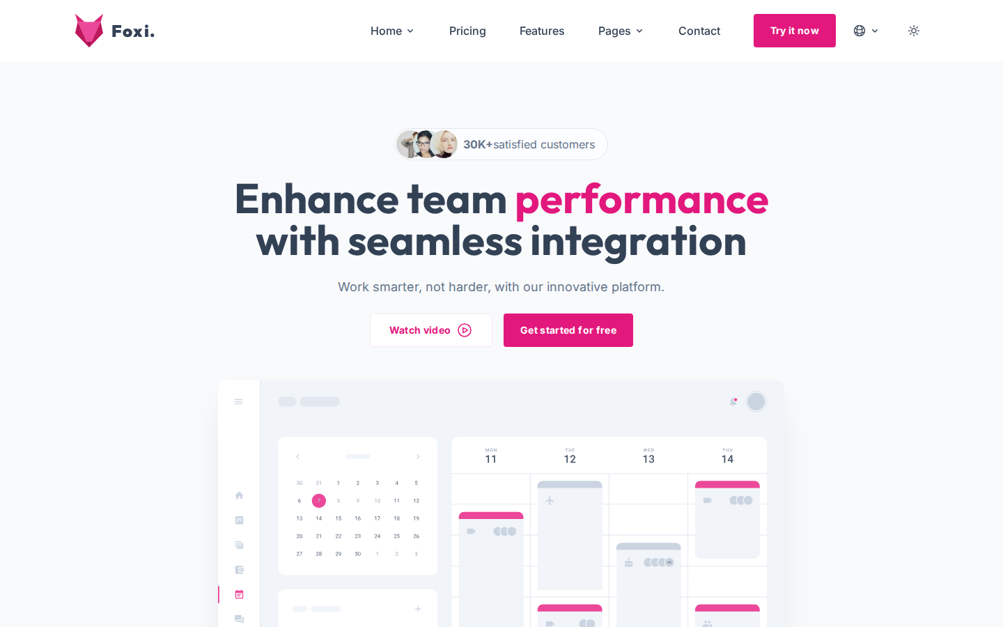 Foxi Pro template preview