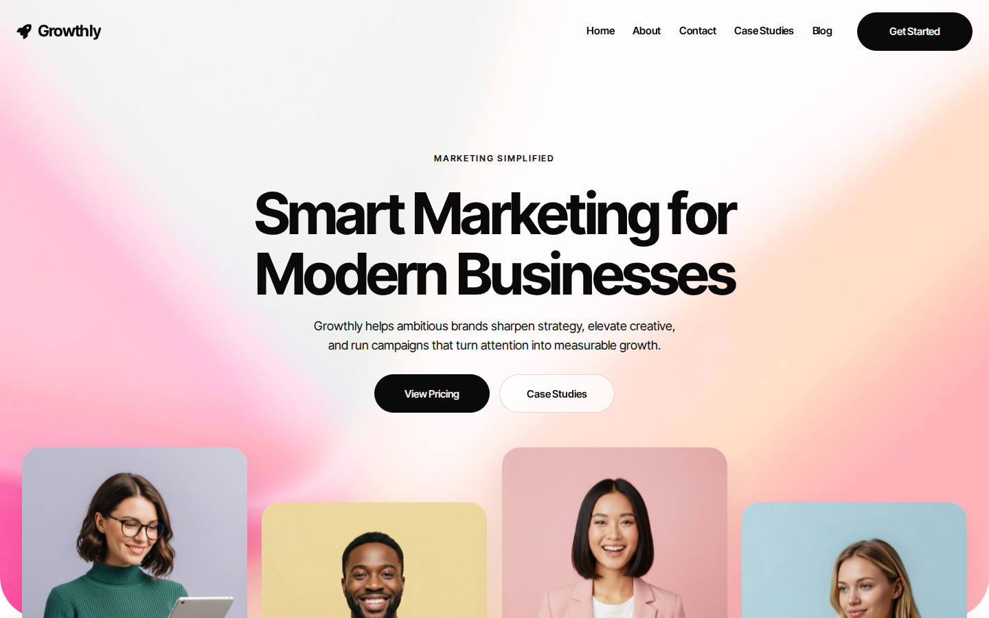 Growthly — Marketing Agency Theme template preview