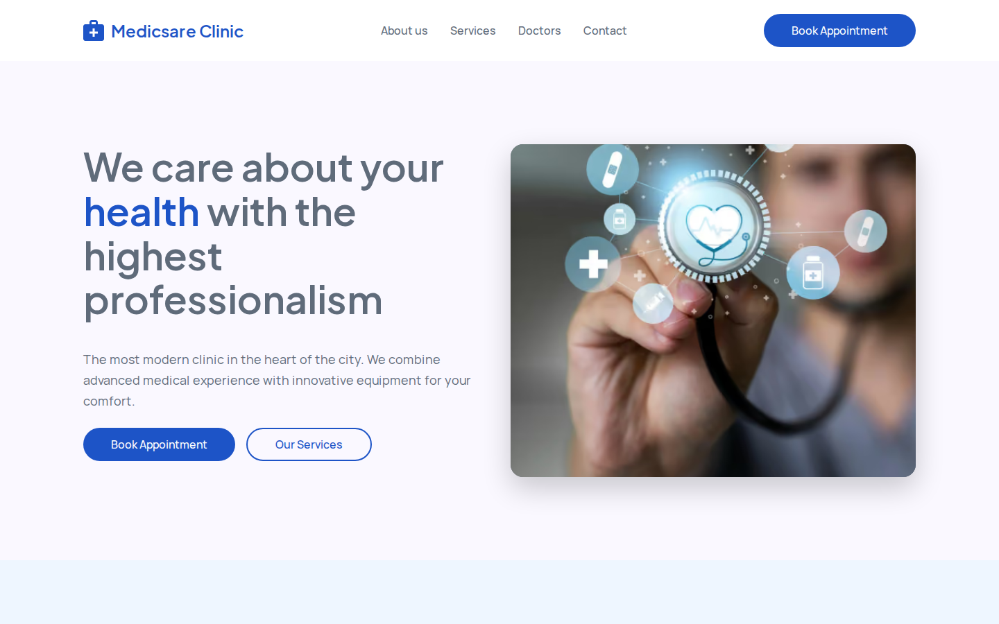 Medicsare — Medical & Healthcare Template template preview