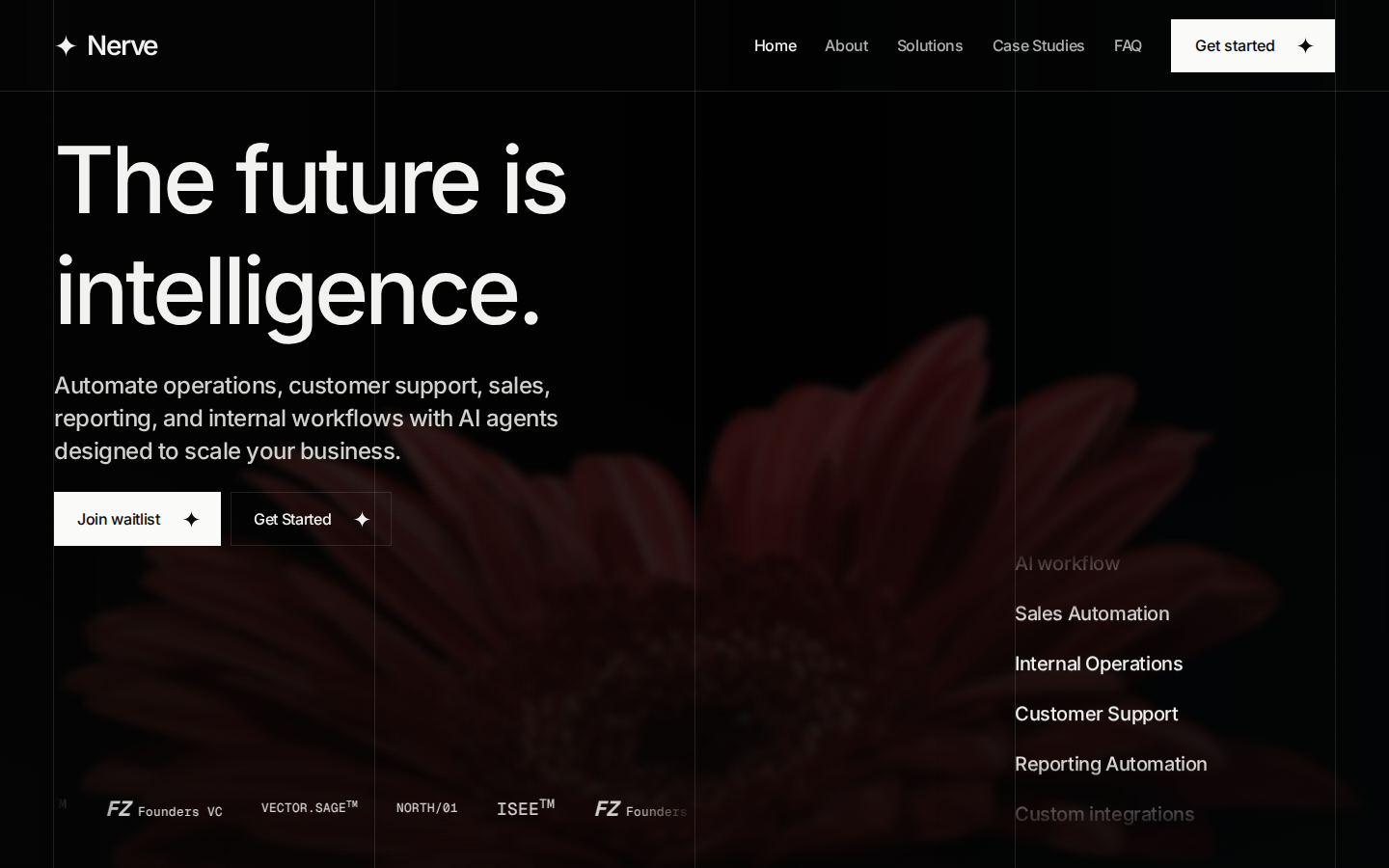 Nerve - AI Automation Astro Theme template preview