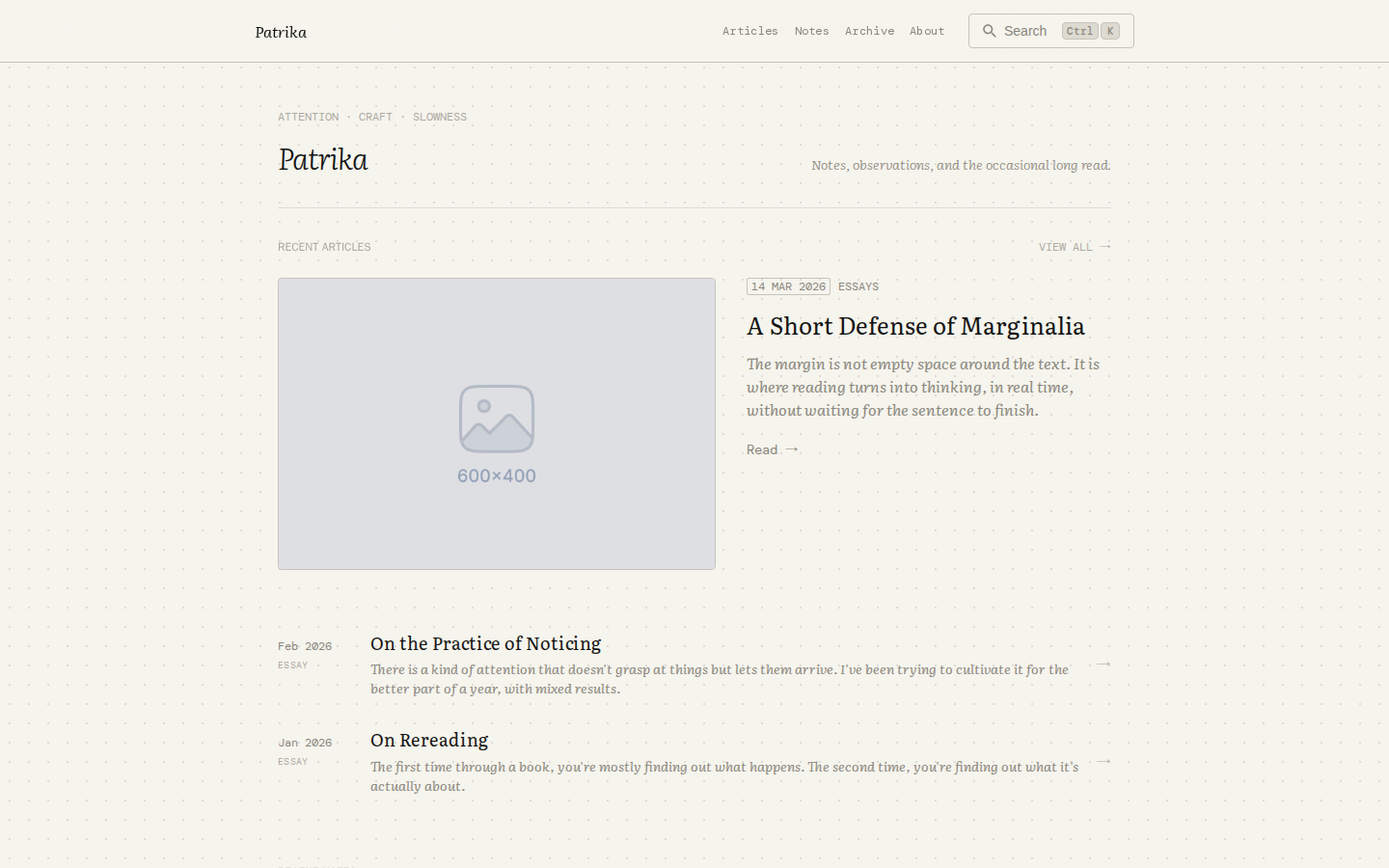 Patrika template preview