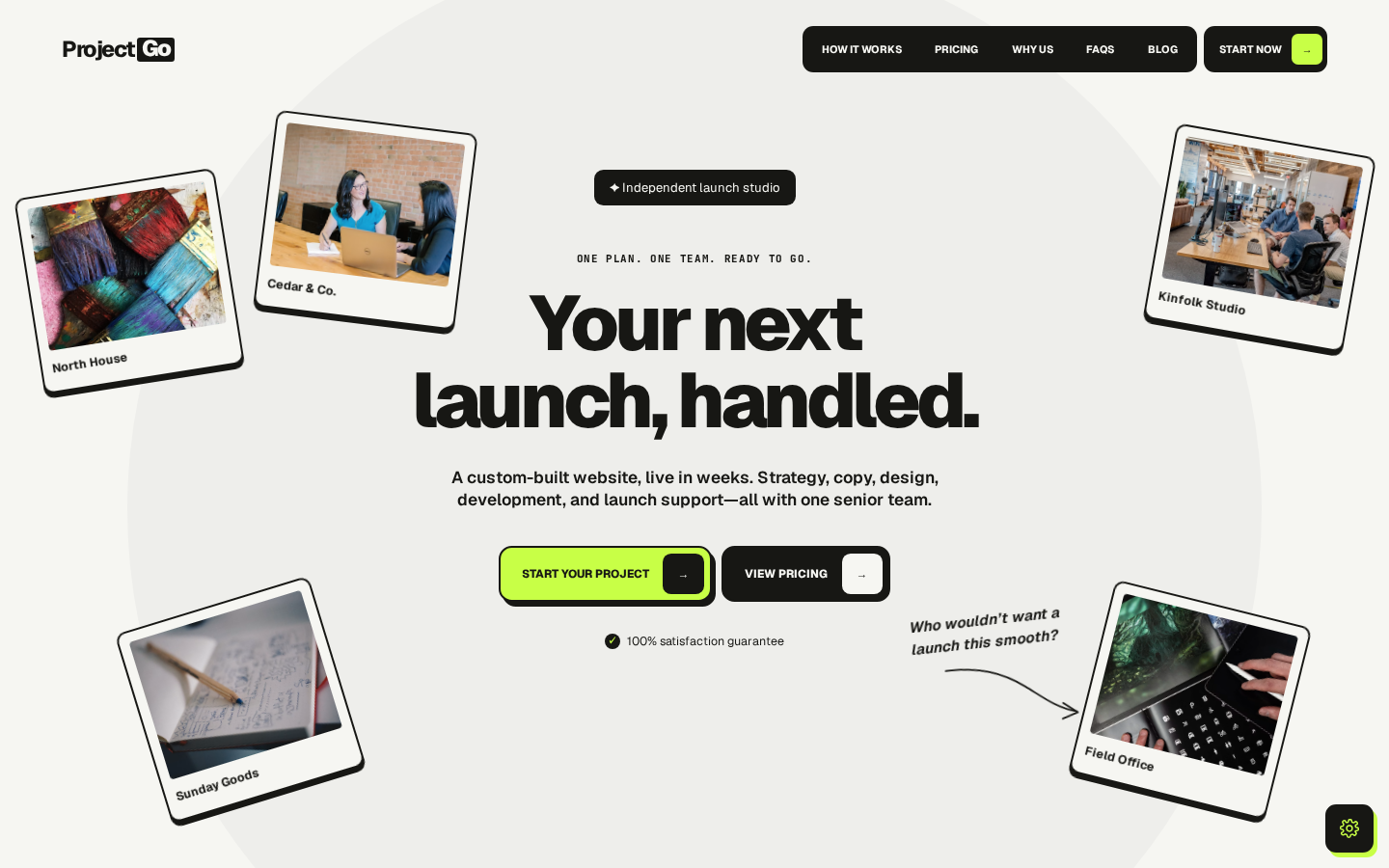 Project Go - Productized Service & Studio Astro Theme template preview