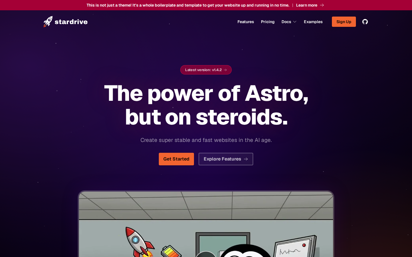 Stardrive template preview