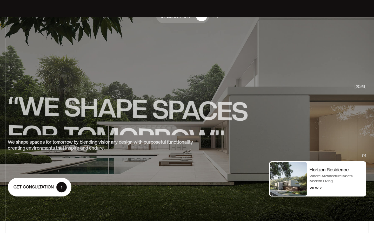Studio Arch template preview