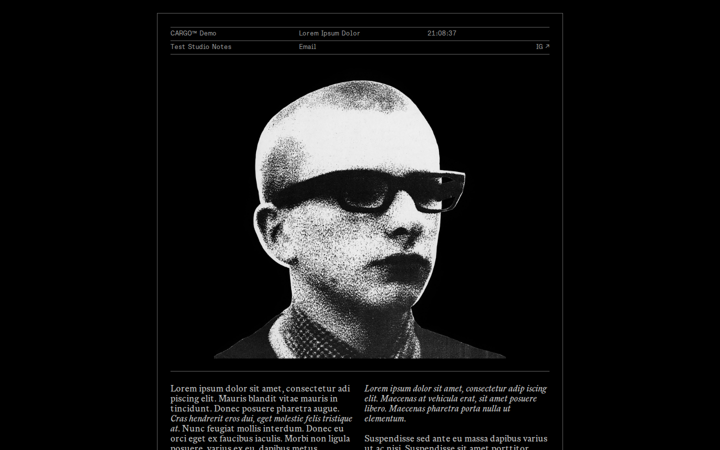 Template T640 template preview