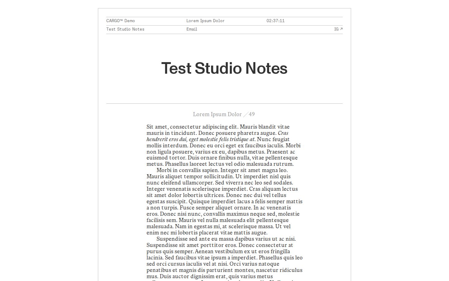 Template Browser template preview