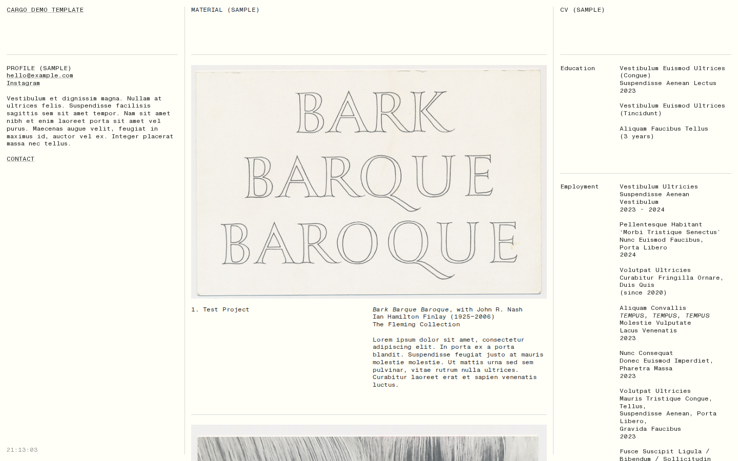Template K384 template preview
