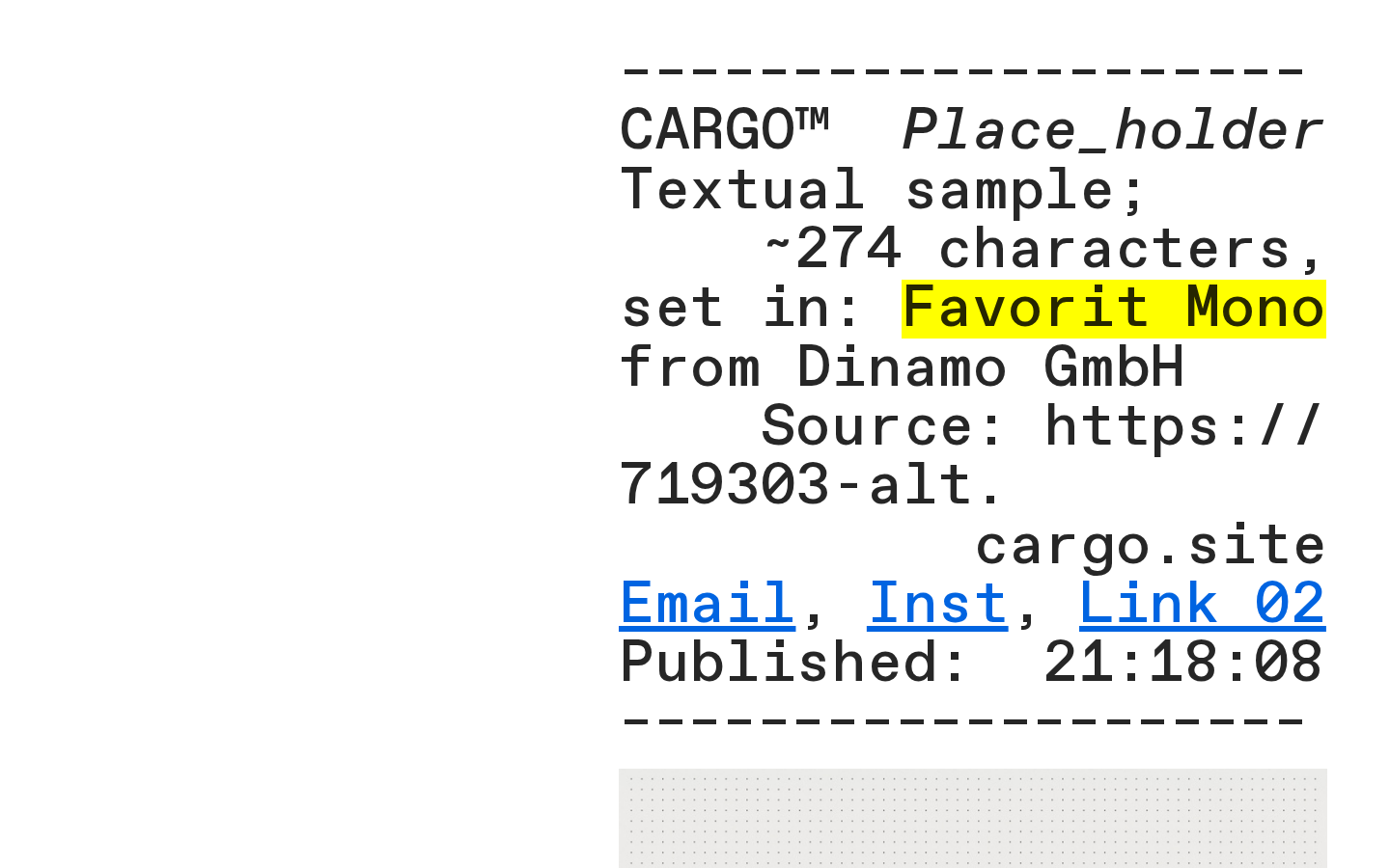 Graphic C274 template preview