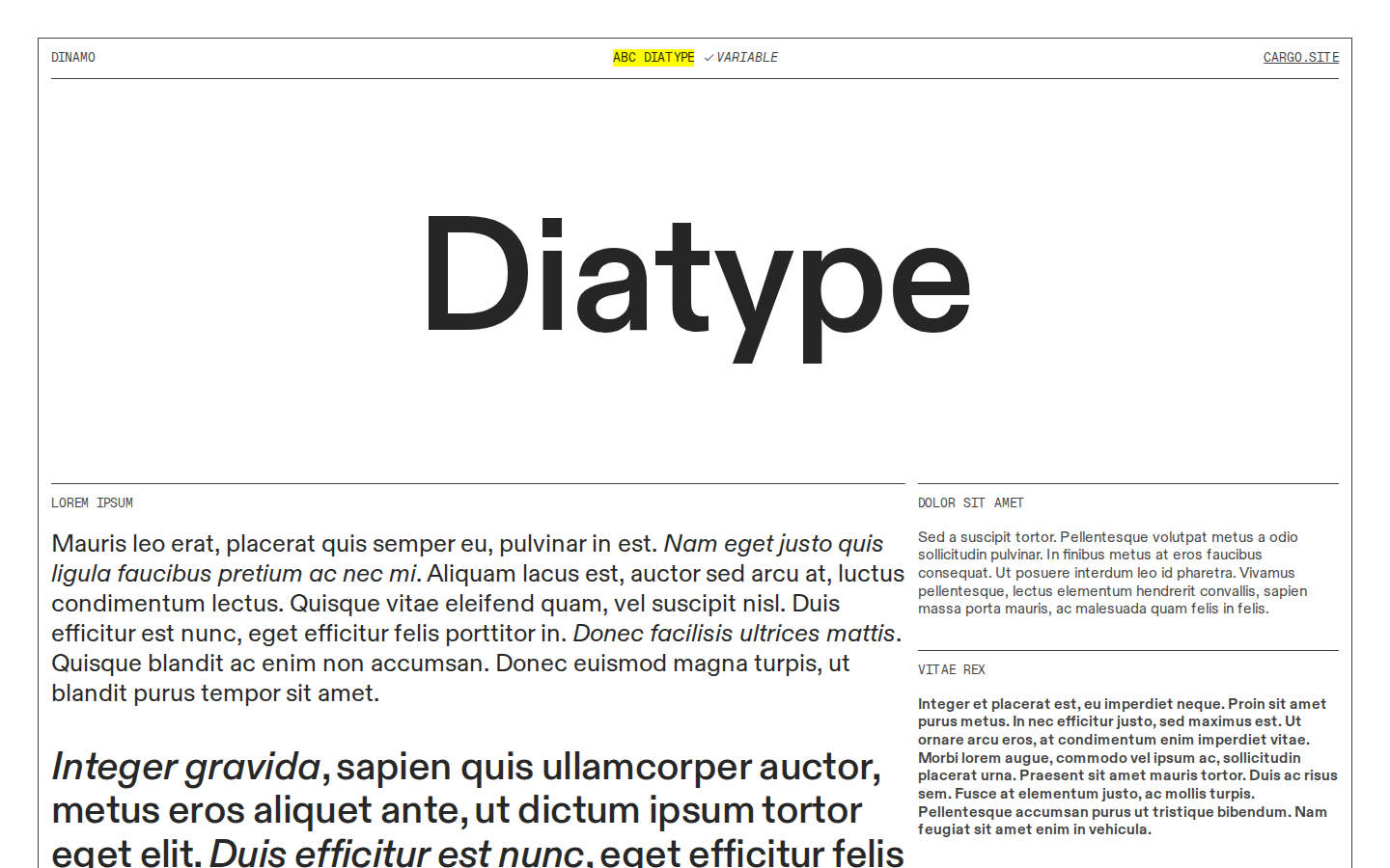 Graphic D400 template preview