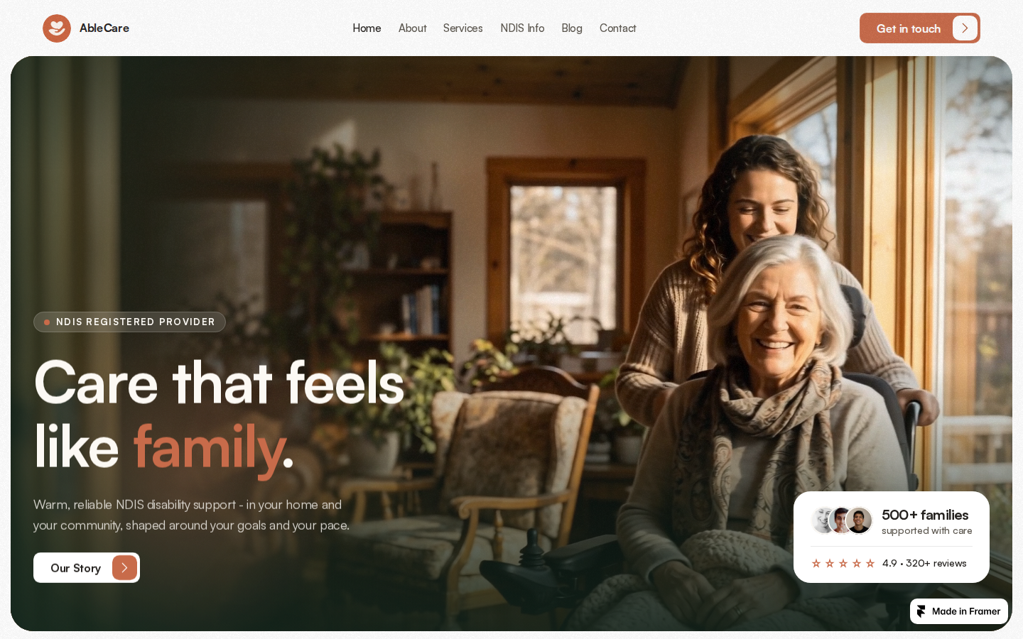 AbleCare template preview