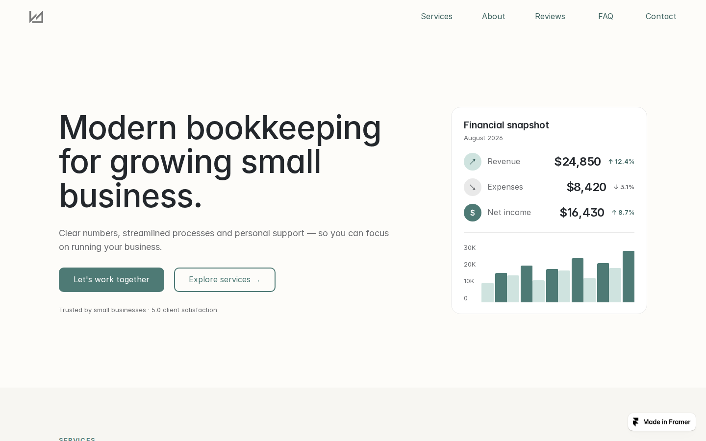 accountants template template preview