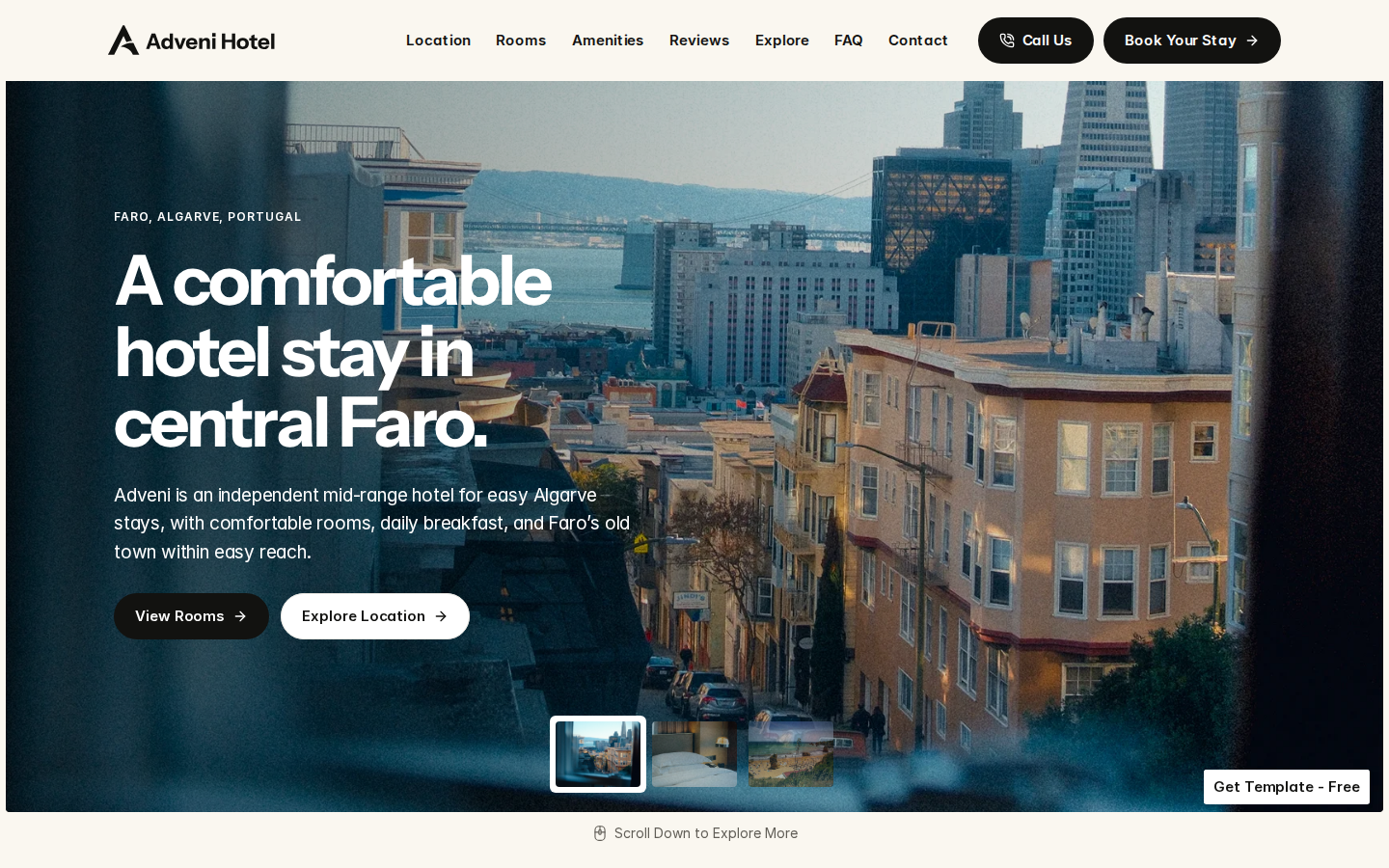 Adveni Hotel template preview