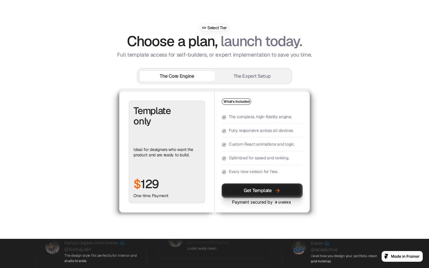 Aeon template preview