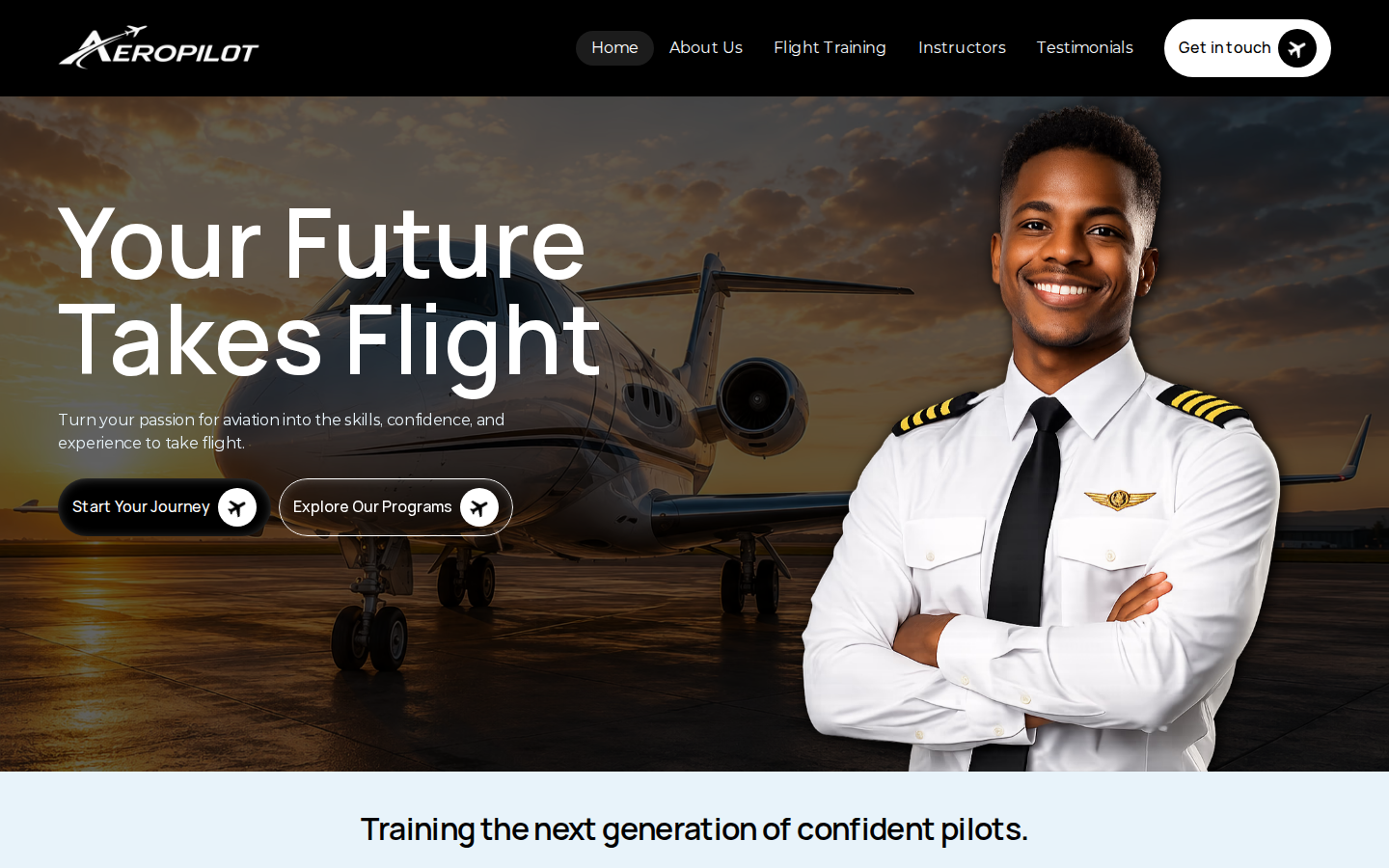 AeroPilot template preview