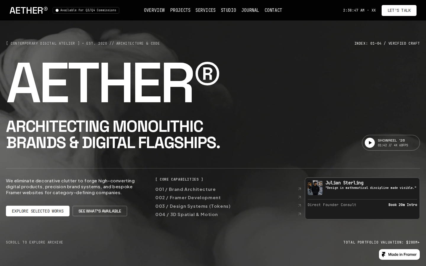 AETHER® Pro template preview