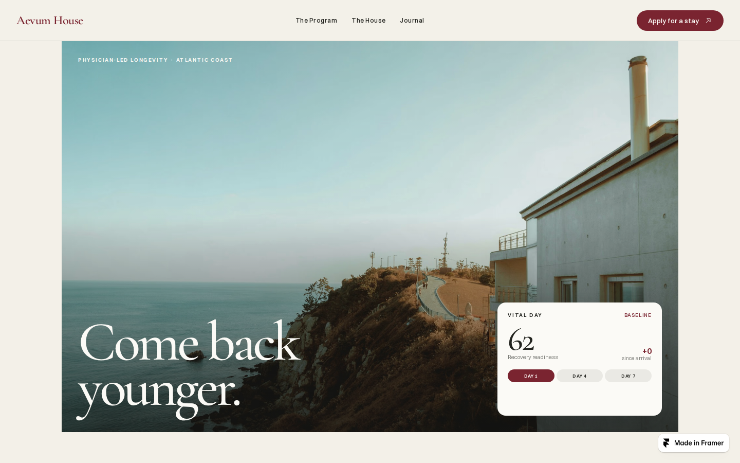 Aevum House — Luxury template preview