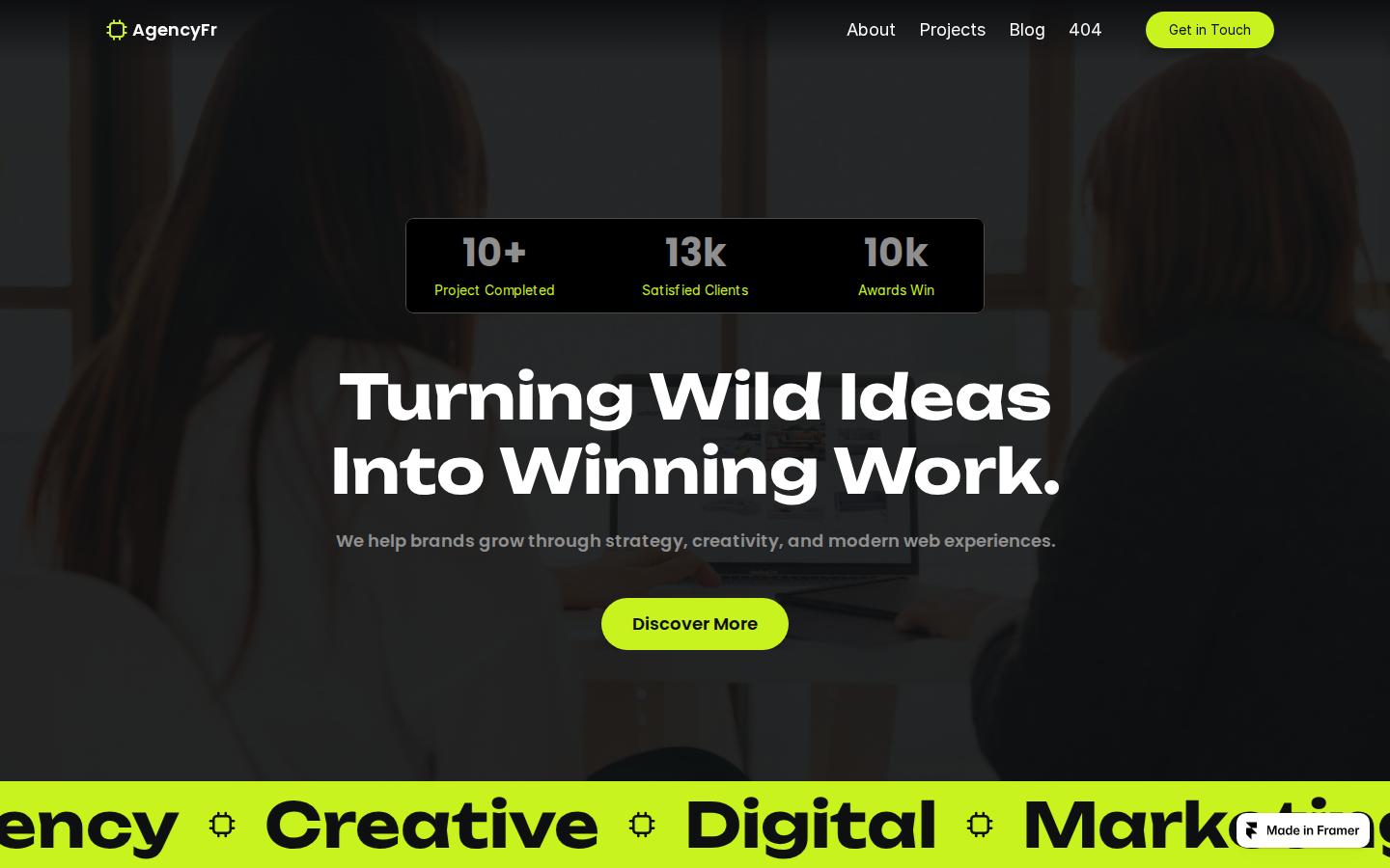 AgencyFr template preview