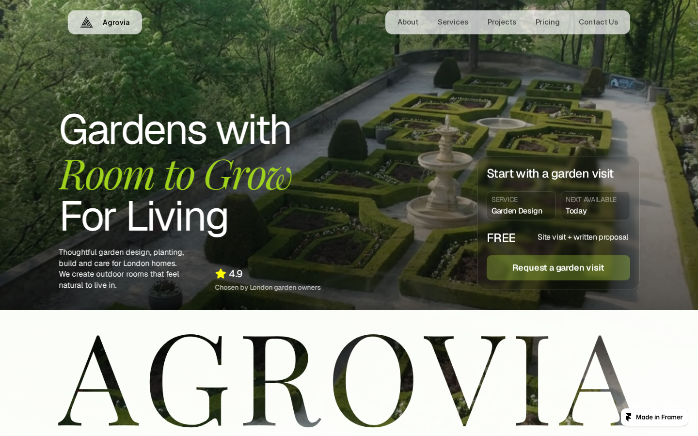 Agrovia template preview