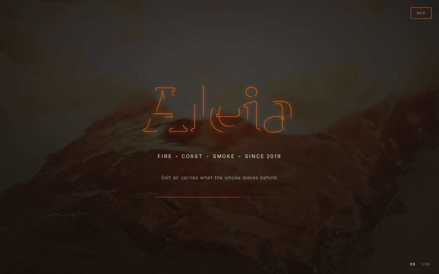 Aleia template preview