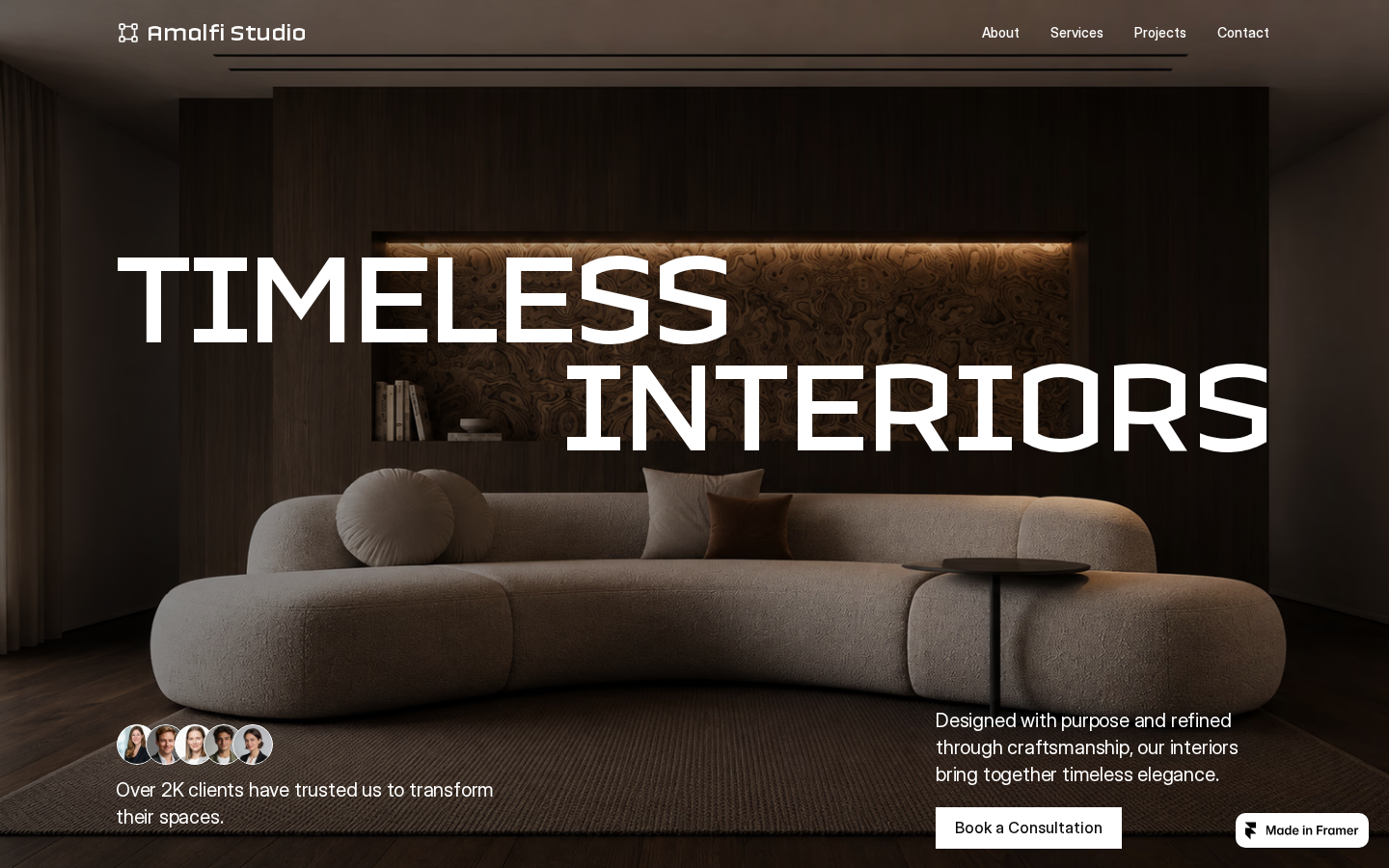 Amalfi Studio template preview