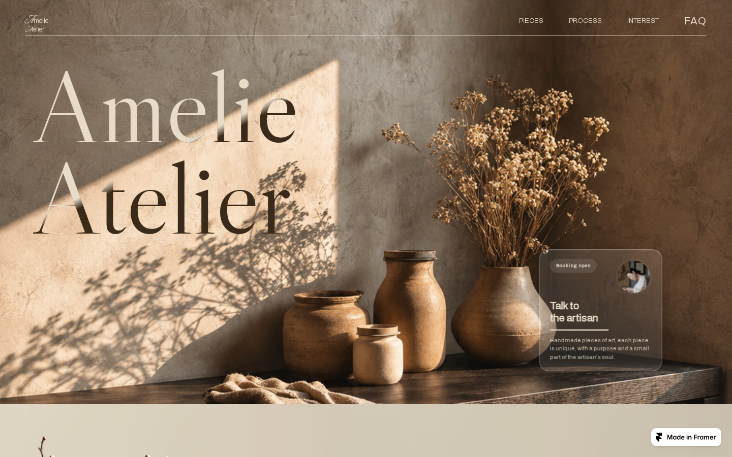Amelie Artisan template preview