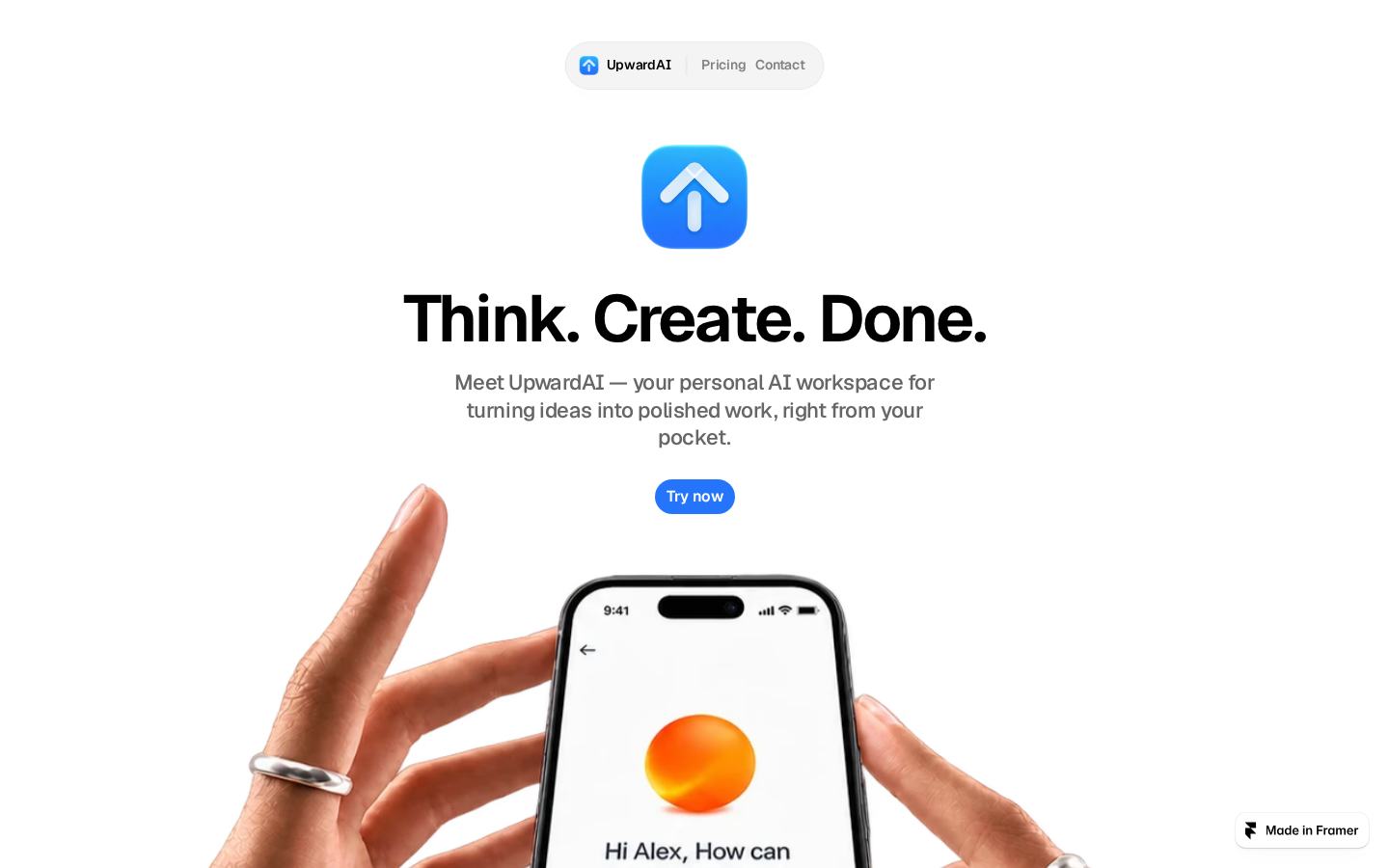 App Landing template preview