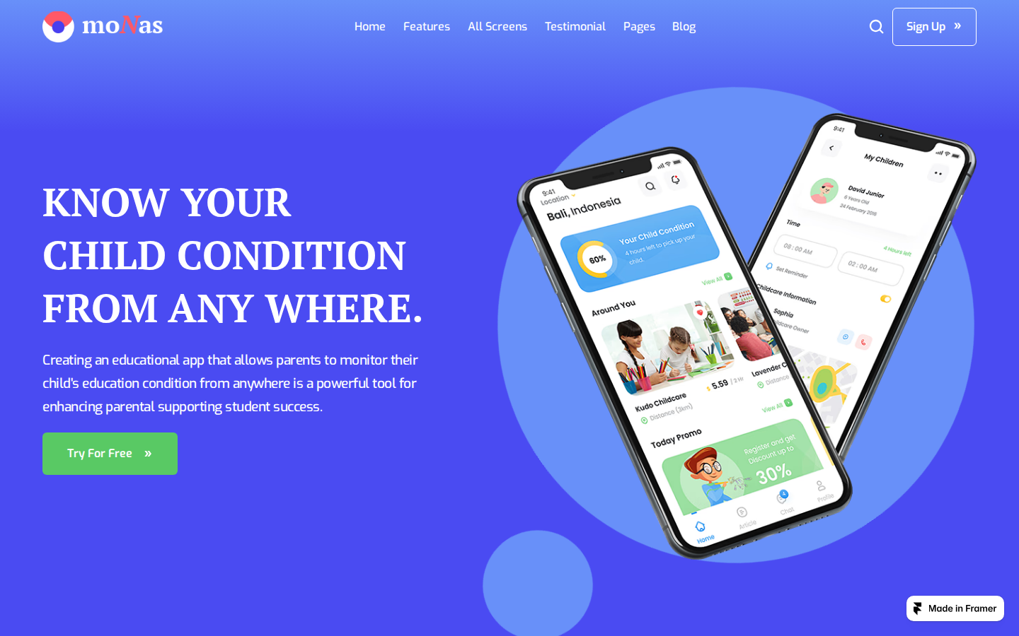 AppSpark template preview