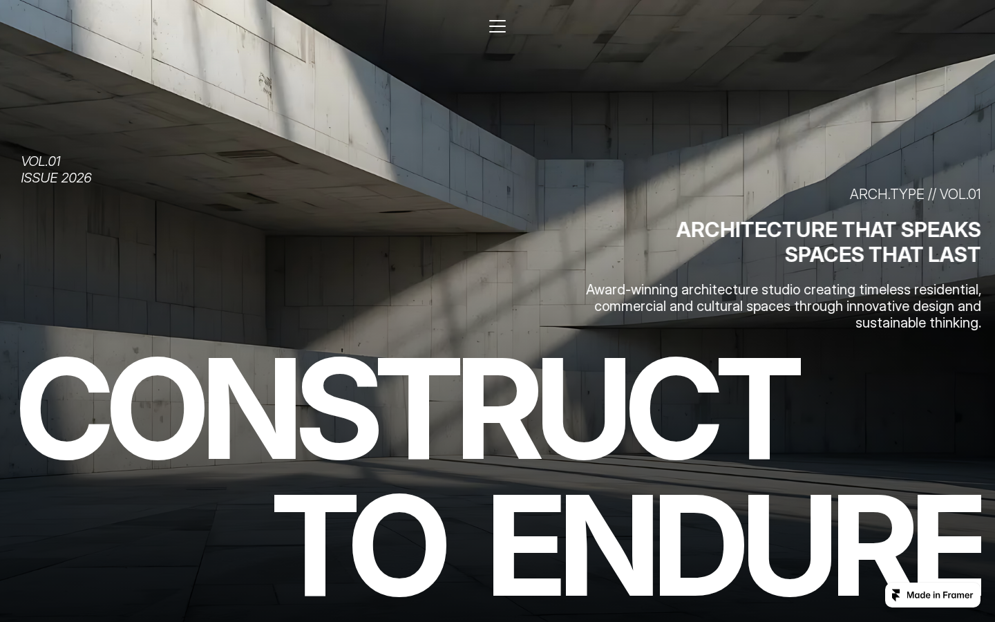ARCH.TYPE template preview