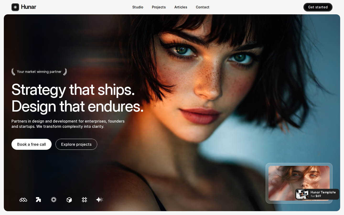 Arova Studio template preview