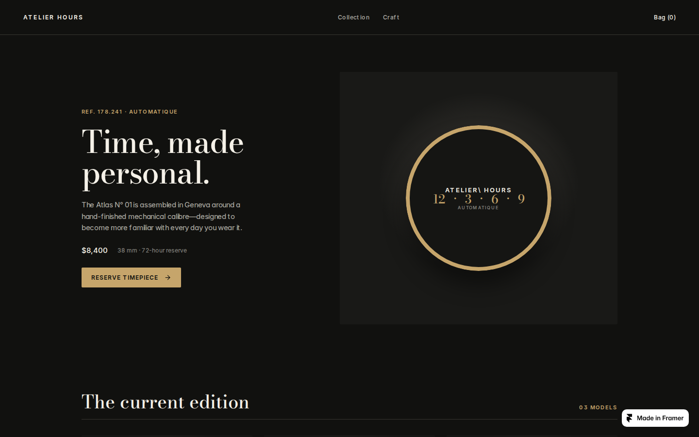 Atelier Hour template preview