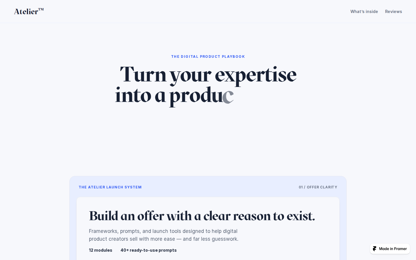 Atelier™-Template template preview