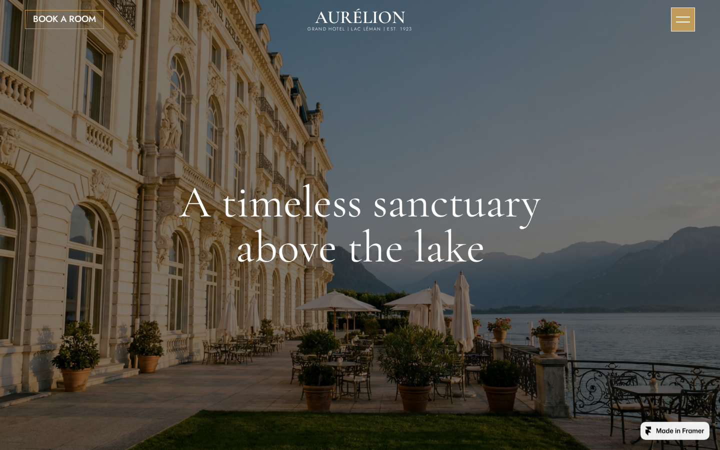 AURÉLION Hotel template preview