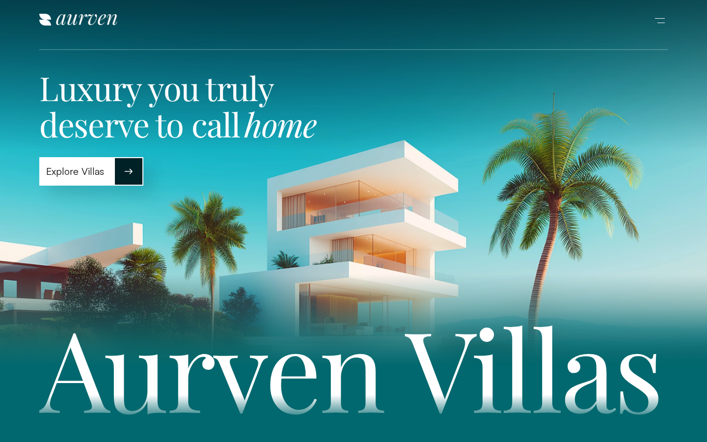 Aurven Villa template preview