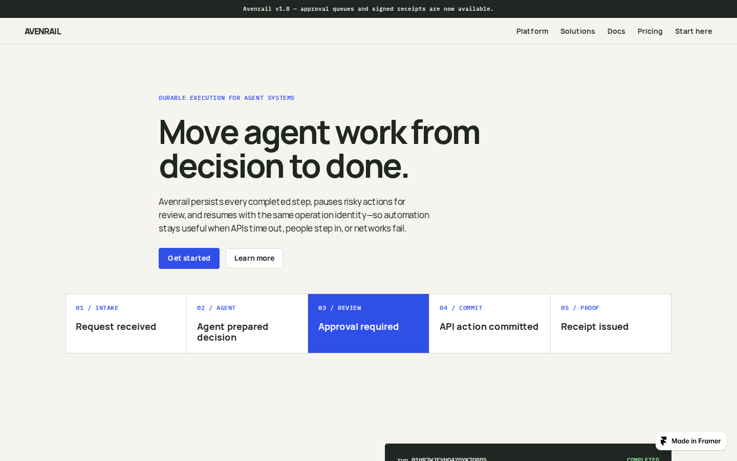 Avenrail Docs template preview