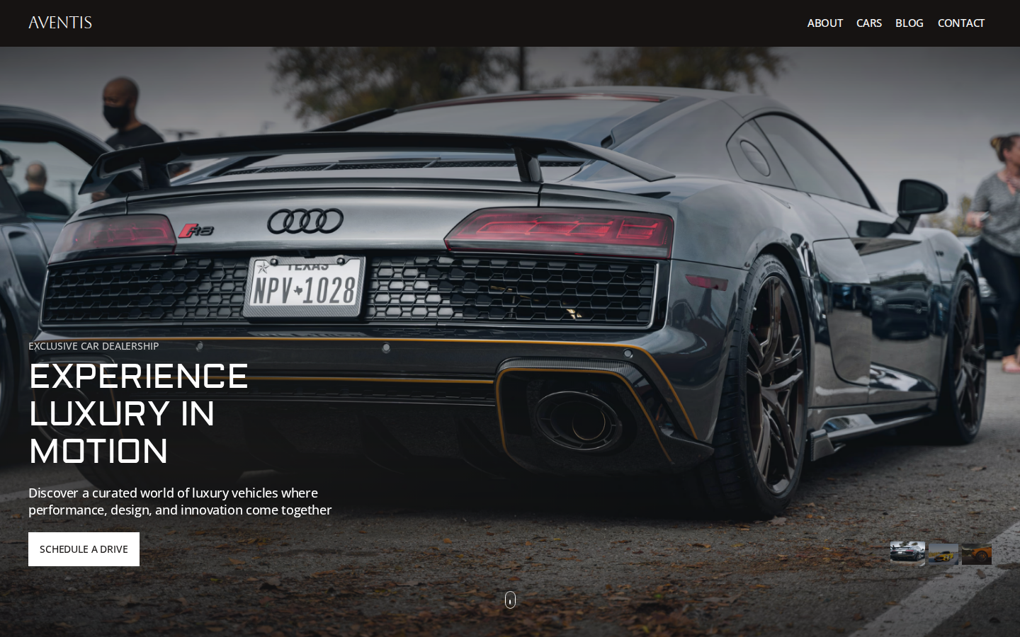 Aventis Cars template preview