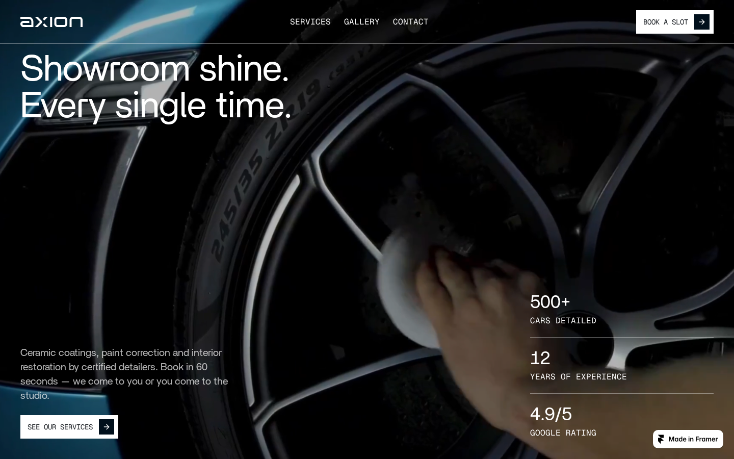 Axion Studio template preview