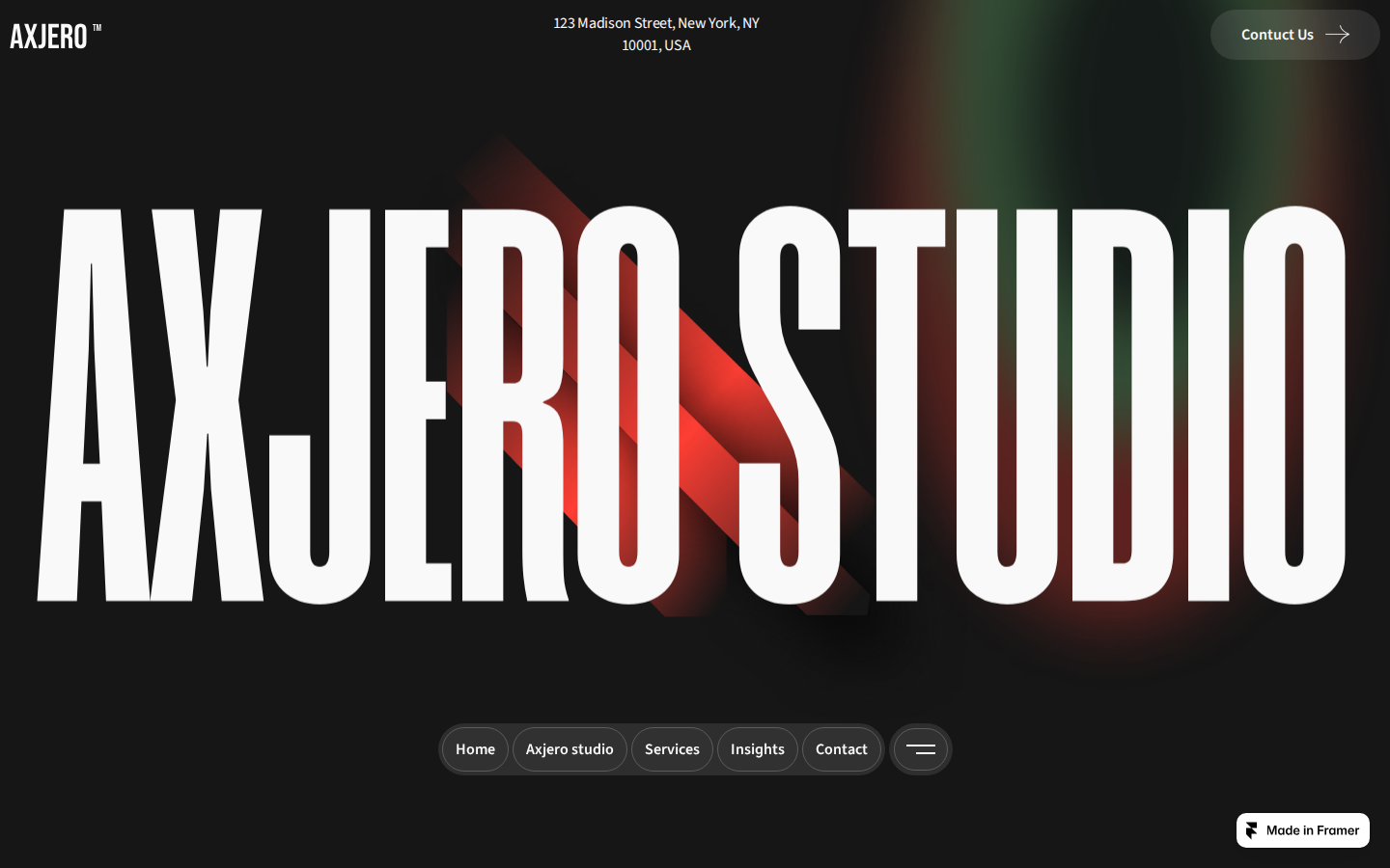 Axjero template preview