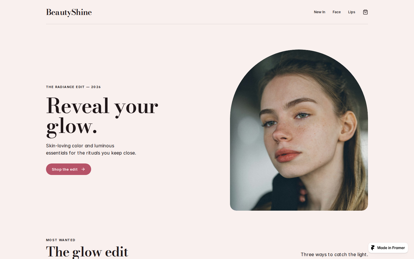 BeautyShine template preview