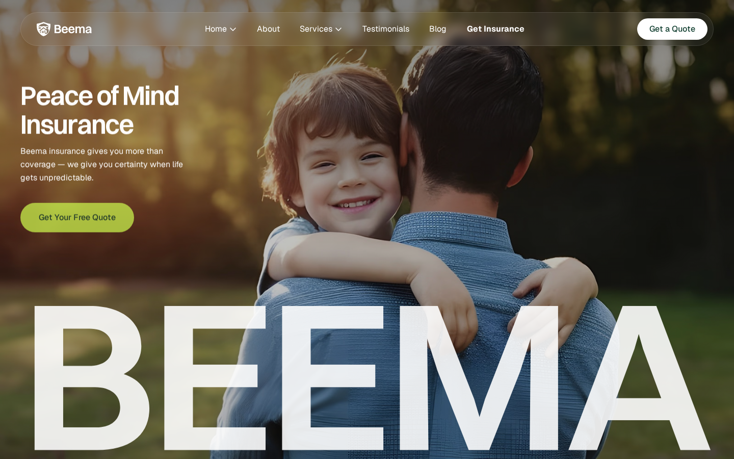 Beema template preview