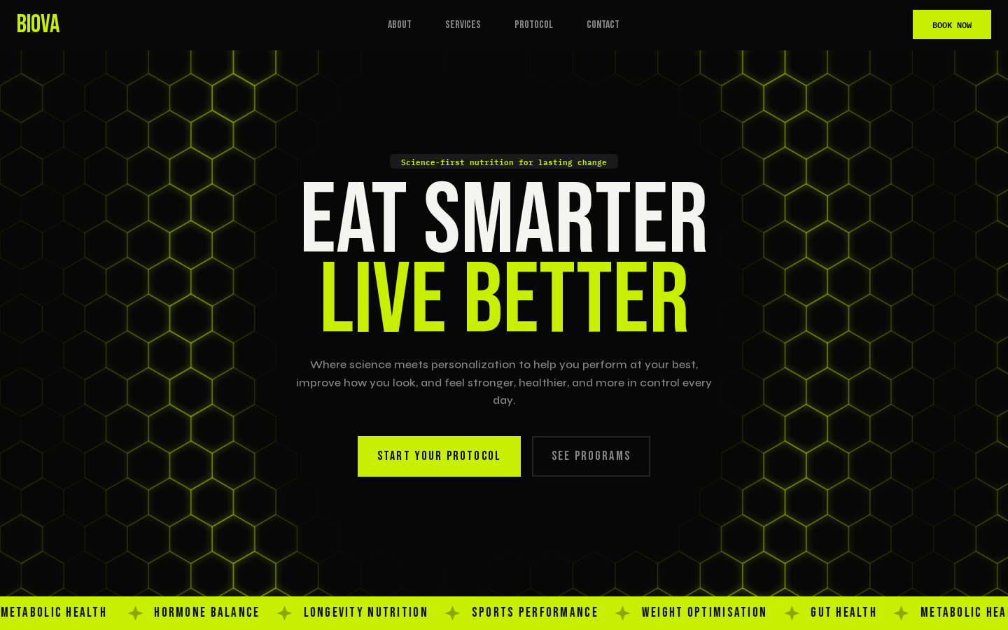 Biova template preview
