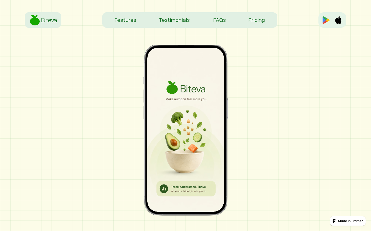 Biteva - App template preview
