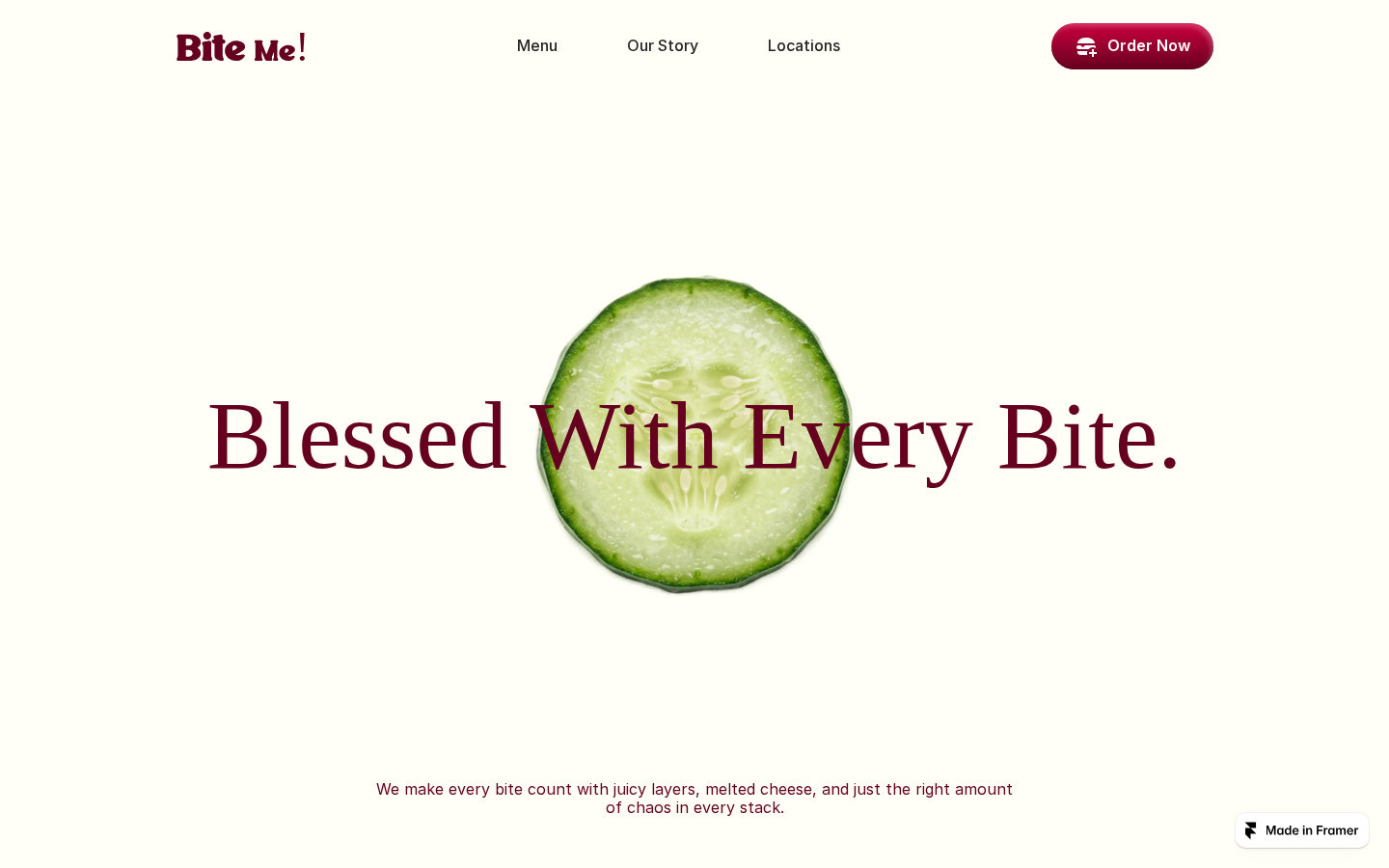 Burgers Store template preview
