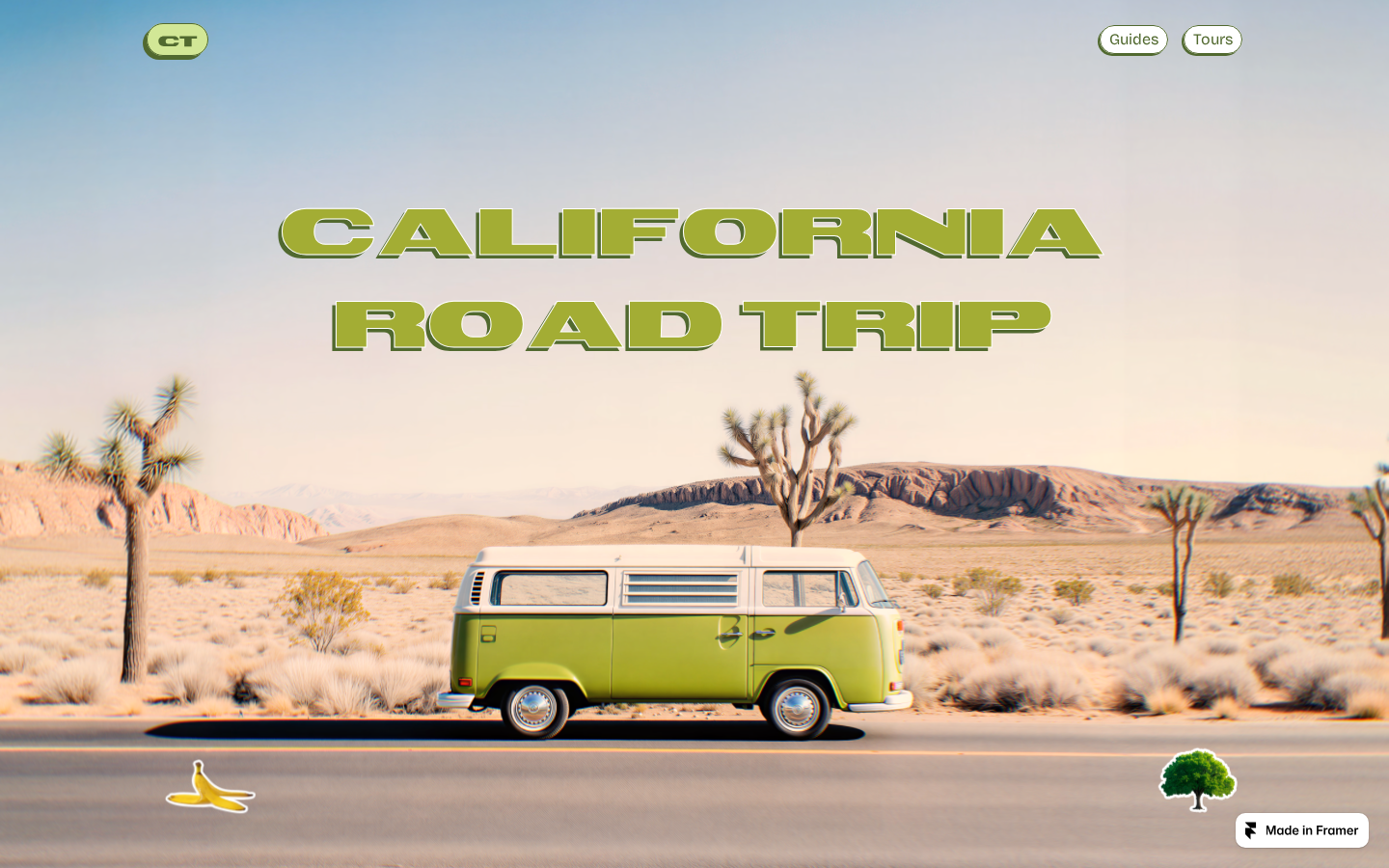 Cal Trip template preview
