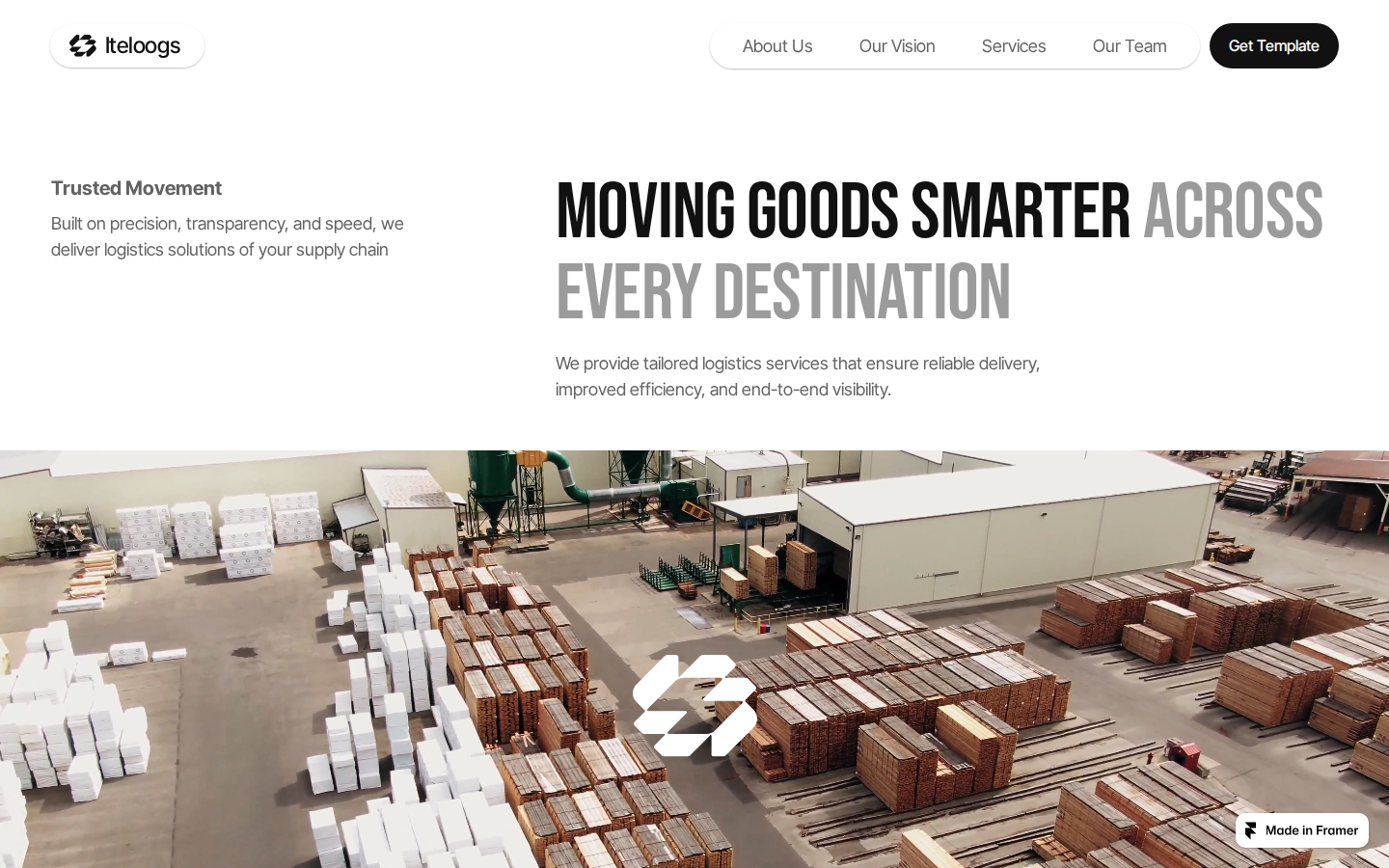 Canopy website template preview