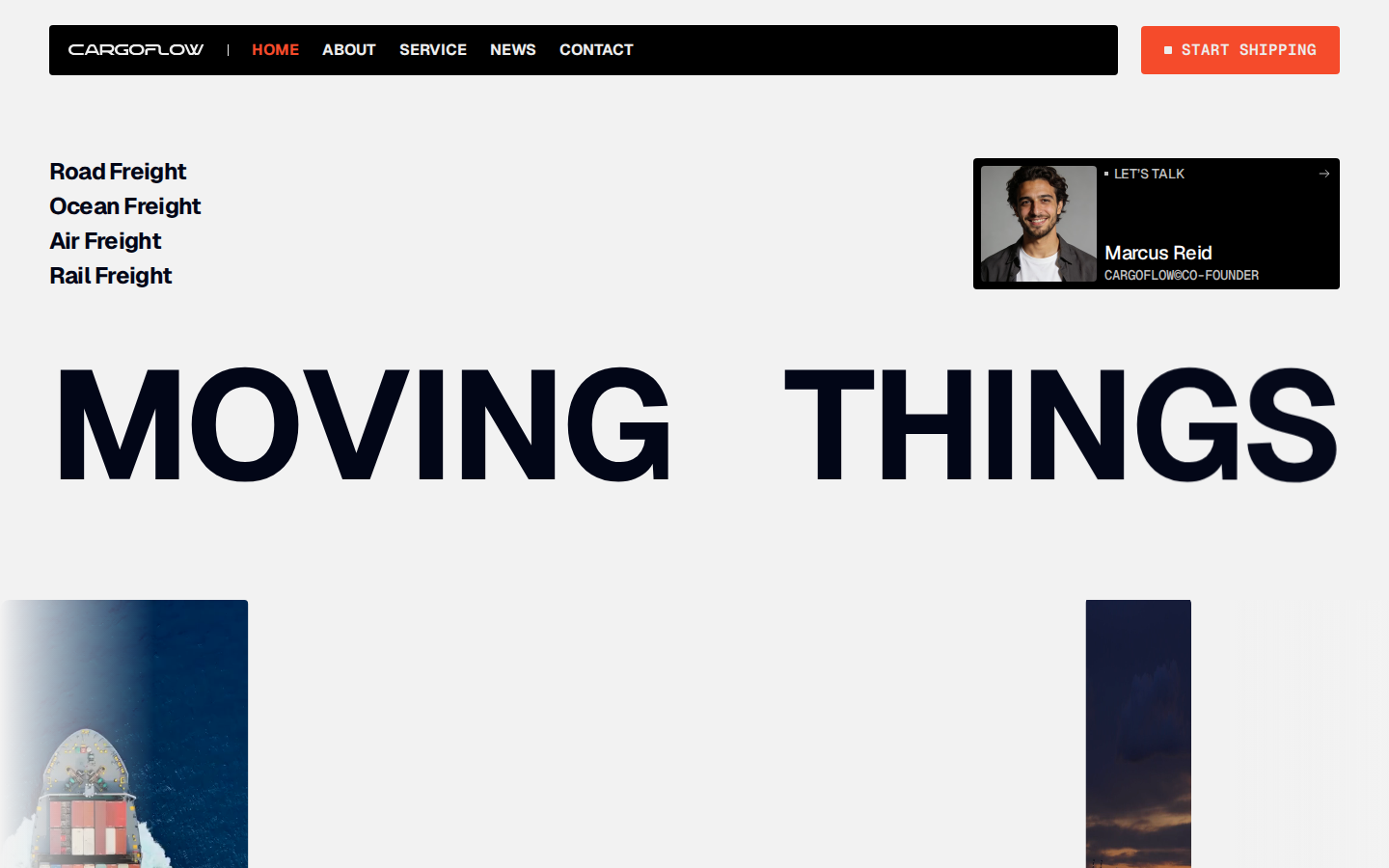 CargoFlow template preview