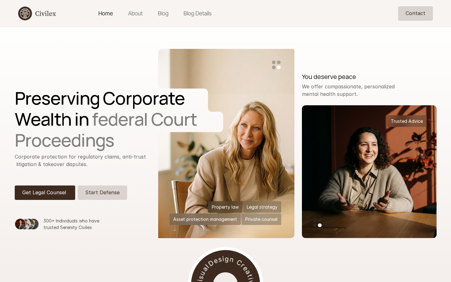 Civilex Corporate template preview