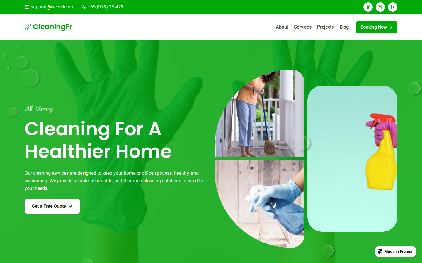 CleaningFr template preview