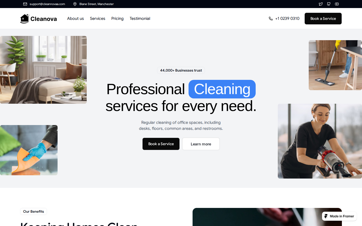 Cleannovaa template preview