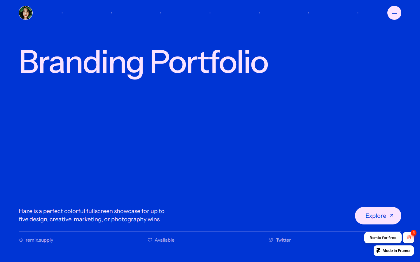 Clovix template preview