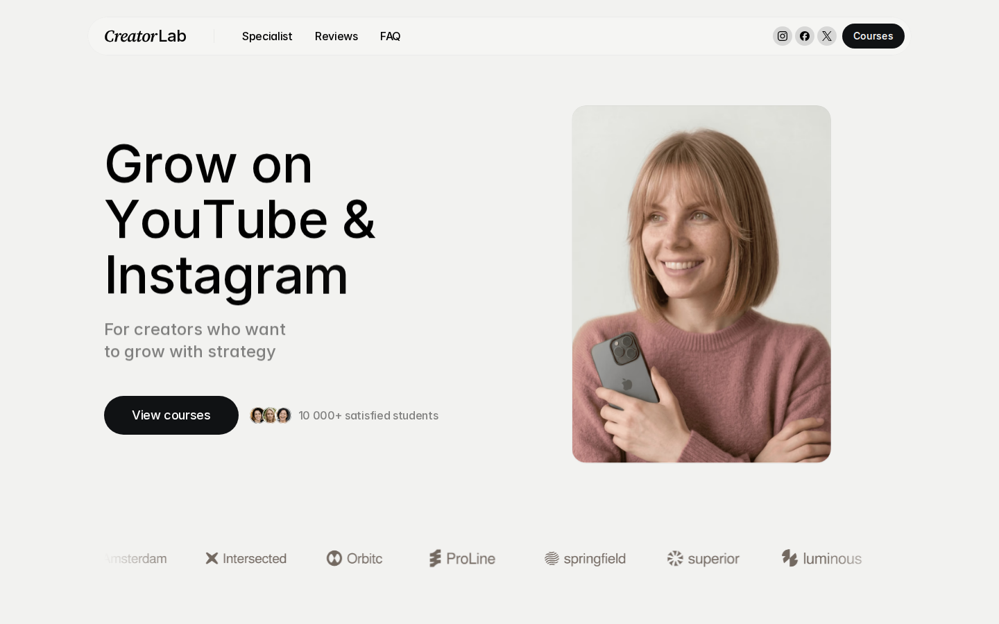 CreatorLab template preview